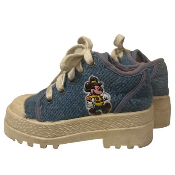 Vintage Other - TODDLER MICKEY MOUSE Safari Club denim vintage 90s Disney sneakers shoes 7